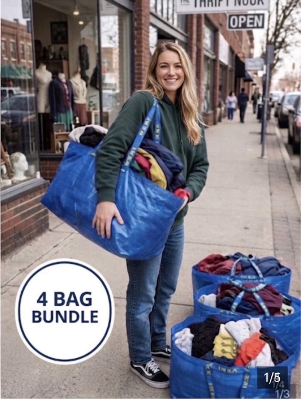 IKEA Frakta Bags, 4 bags included, New moving bags